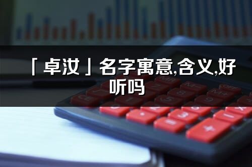 「卓汝」名字寓意,含义,好听吗_卓汝名字分析打分