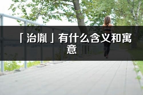 「治胤」有什么含义和寓意_治胤名字的出处与意思