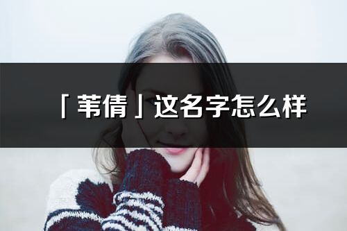 「苇倩」这名字怎么样_苇倩的名字解释