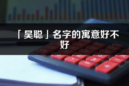 「昊聪」名字的寓意好不好_昊聪含义分析