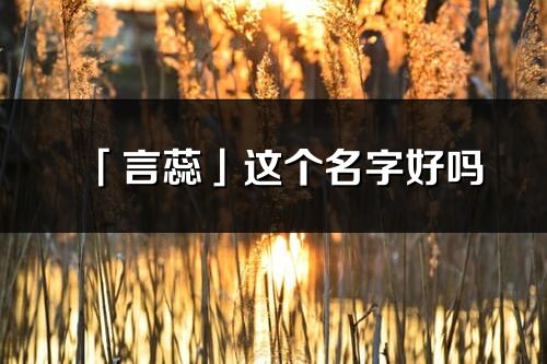 「言蕊」这个名字好吗_言蕊名字寓意,含义