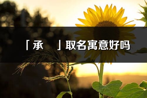 「承玥」取名寓意好吗_承玥名字含义及寓意