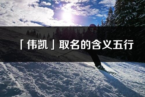 「伟凯」取名的含义五行_伟凯名字寓意解释