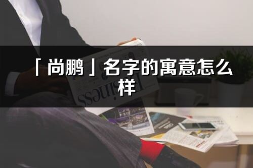 「尚鹏」名字的寓意怎么样_尚鹏的出处