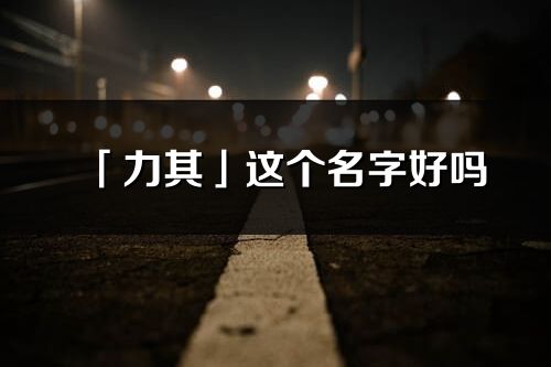 「力其」这个名字好吗_力其名字寓意,含义