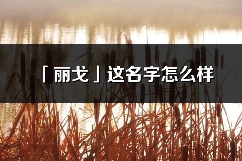 「丽戈」这名字怎么样_丽戈的名字解释