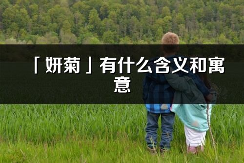 「妍菊」有什么含义和寓意_妍菊名字的出处与意思