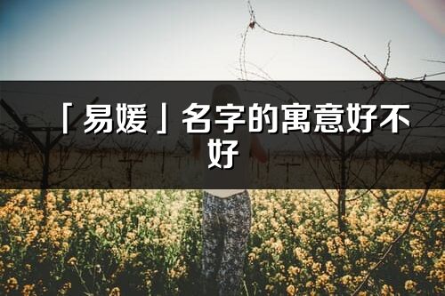 「易媛」名字的寓意好不好_易媛含义分析