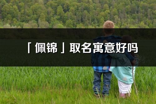 「佩锦」取名寓意好吗_佩锦名字含义及五行