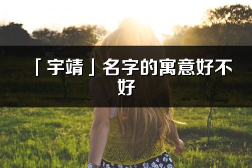 「宇靖」名字的寓意好不好_宇靖含义分析