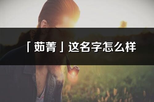 「茹菁」这名字怎么样_茹菁的名字解释