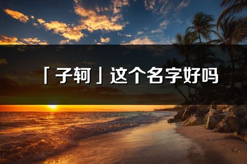 「子轲」这个名字好吗_子轲名字寓意,含义