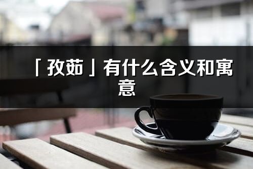 「孜茹」有什么含义和寓意_孜茹名字的出处与意思