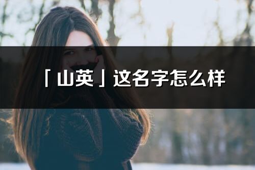 「山英」这名字怎么样_山英的名字解释