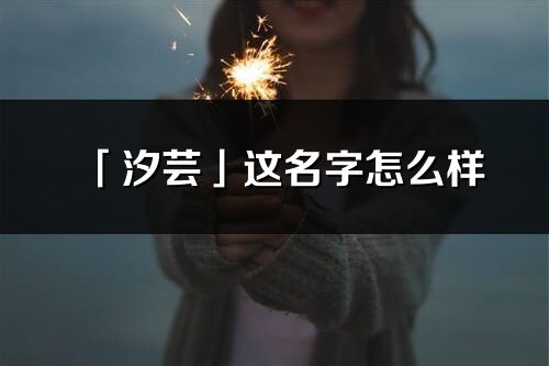 「汐芸」这名字怎么样_汐芸的名字解释