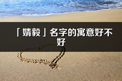 「婧毅」名字的寓意好不好_婧毅含义分析