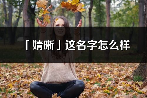 「婧晰」这名字怎么样_婧晰的名字解释