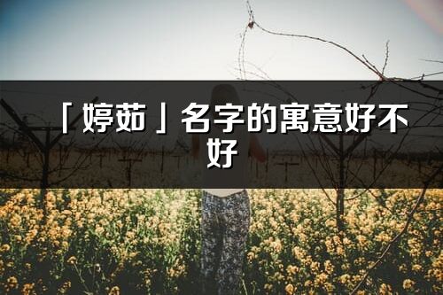 「婷茹」名字的寓意好不好_婷茹含义分析