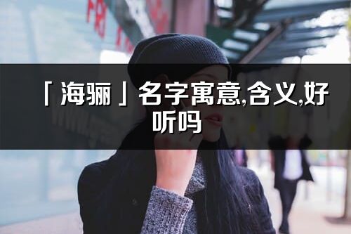 「海骊」名字寓意,含义,好听吗_海骊名字分析打分