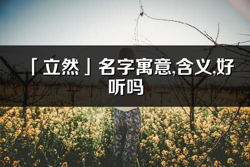 「立然」名字寓意,含义,好听吗_立然名字分析打分