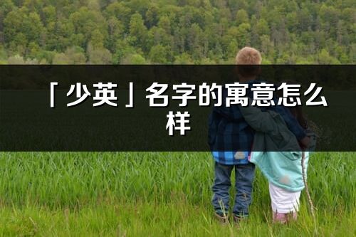 「少英」名字的寓意怎么样_少英的出处