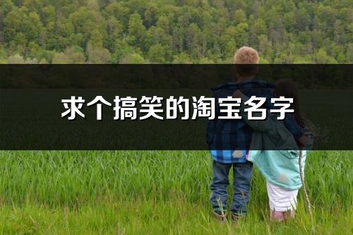 求个搞笑的淘宝名字(共174个)