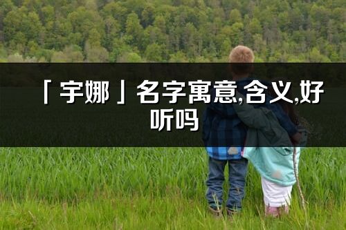 「宇娜」名字寓意,含义,好听吗_宇娜名字分析打分