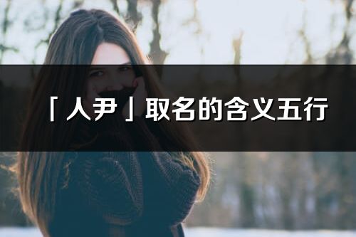 「人尹」取名的含义五行_人尹名字寓意解释