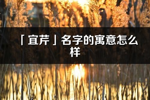 「宜芹」名字的寓意怎么样_宜芹的出处