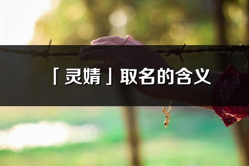 「灵婧」取名的含义_灵婧名字寓意