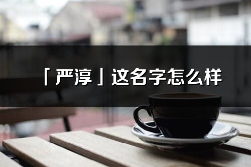 「严淳」这名字怎么样_严淳的名字解释