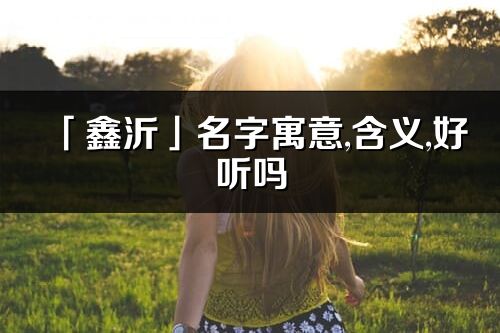 「鑫沂」名字寓意,含义,好听吗_鑫沂名字分析打分