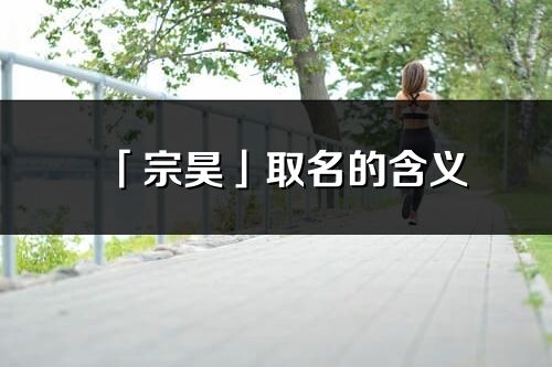 「宗昊」取名的含义_宗昊名字寓意解释