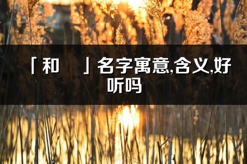 「和玥」名字寓意,含义,好听吗_和玥名字分析打分