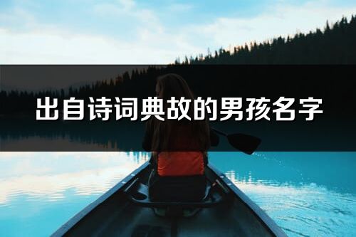 出自诗词典故的男孩名字