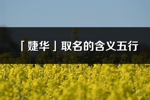 「婕华」取名的含义五行_婕华名字寓意解释