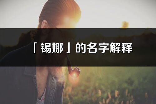 「锡娜」的名字解释_锡娜含义分析