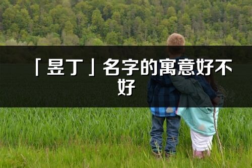 「昱丁」名字的寓意好不好_昱丁含义分析