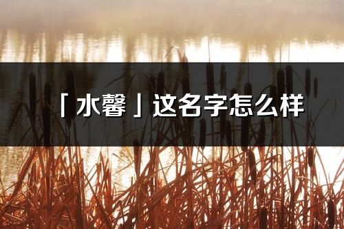 「水馨」这名字怎么样_水馨的名字解释