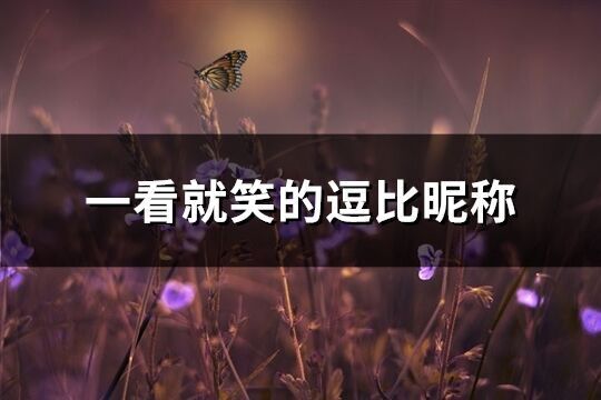 一看就笑的逗比昵称(优选163个)