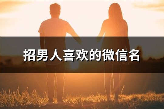 招男人喜欢的微信名(优选402个)