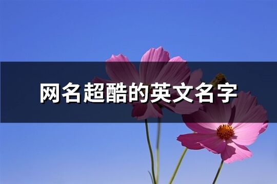 网名超酷的英文名字(100个)