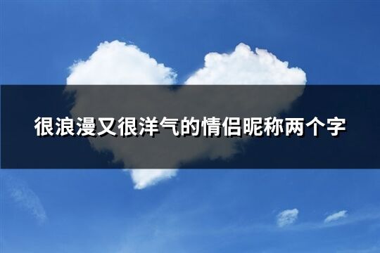 很浪漫又很洋气的情侣昵称两个字(共493个)