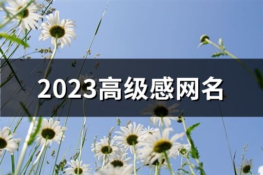 2023高级感网名(430个)