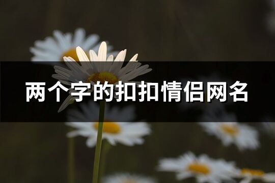 两个字的扣扣情侣网名(精选1212个)