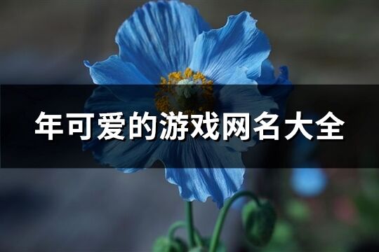 年可爱的游戏网名大全(精选326个)