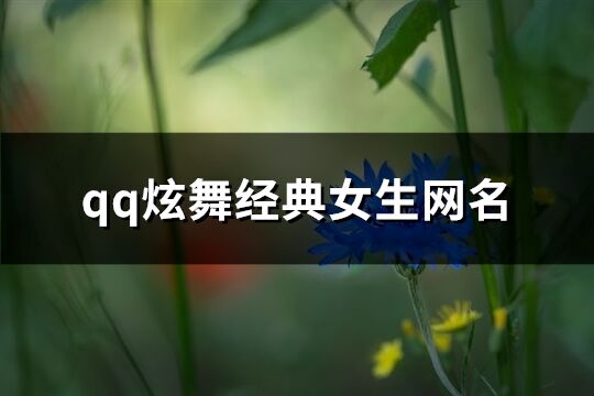 qq炫舞经典女生网名(优选252个)