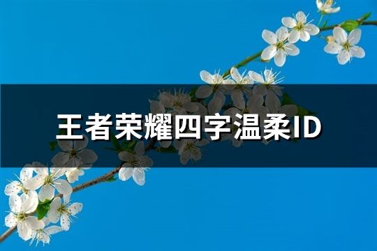 王者荣耀四字温柔ID(86个)