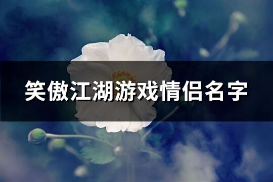 笑傲江湖游戏情侣名字(共97个)