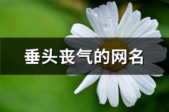 垂头丧气的网名(精选183个)